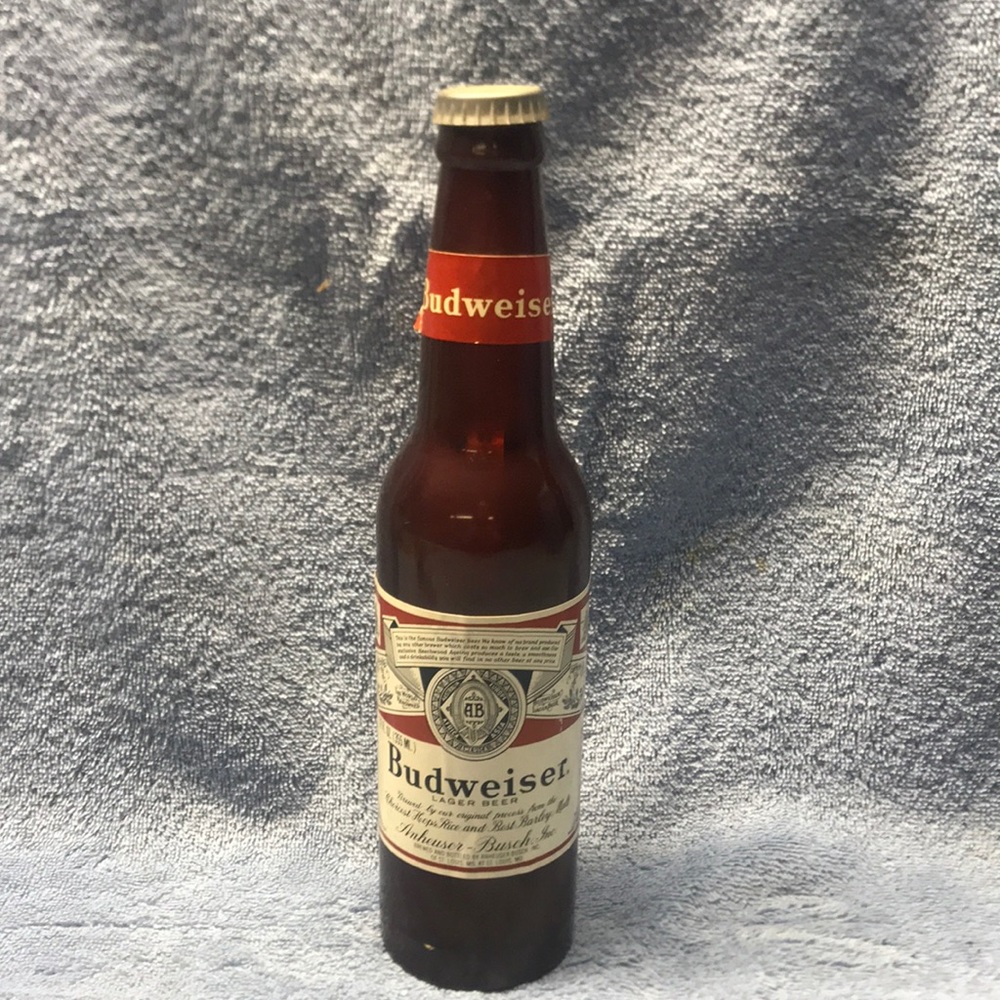 Vintage Budweiser Bud Light Beer Bottle Flashlight Torch WORKS!